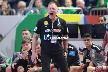2024-01-20 - Coach Alfred Gislason of Germany during the Men's EHF Euro 2024, Main Round, handball match between Germany and Austria on January 20, 2024 at Lanxess-Arena in Cologne, Germany - HANDBALL - MEN'S EHF EURO 2024 - GERMANY V AUSTRIA - HANDBALL - OTHER SPORTS