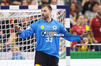2024-01-20 - Andreas Wolff of Germany during the Men's EHF Euro 2024, Main Round, handball match between Germany and Austria on January 20, 2024 at Lanxess-Arena in Cologne, Germany - HANDBALL - MEN'S EHF EURO 2024 - GERMANY V AUSTRIA - HANDBALL - OTHER SPORTS
