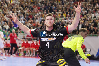 2024-01-20 - Johannes Golla of Germany during the Men's EHF Euro 2024, Main Round, handball match between Germany and Austria on January 20, 2024 at Lanxess-Arena in Cologne, Germany - HANDBALL - MEN'S EHF EURO 2024 - GERMANY V AUSTRIA - HANDBALL - OTHER SPORTS