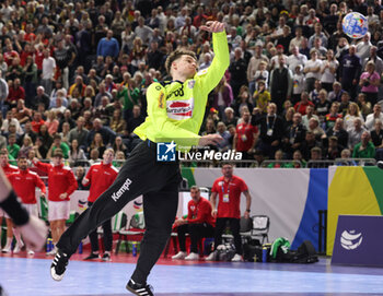 2024-01-20 - Constantin Möstl of Austria during the Men's EHF Euro 2024, Main Round, handball match between Germany and Austria on January 20, 2024 at Lanxess-Arena in Cologne, Germany - HANDBALL - MEN'S EHF EURO 2024 - GERMANY V AUSTRIA - HANDBALL - OTHER SPORTS