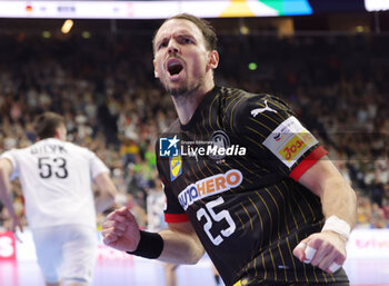 2024-01-20 - Kai Häfner of Germany during the Men's EHF Euro 2024, Main Round, handball match between Germany and Austria on January 20, 2024 at Lanxess-Arena in Cologne, Germany - HANDBALL - MEN'S EHF EURO 2024 - GERMANY V AUSTRIA - HANDBALL - OTHER SPORTS