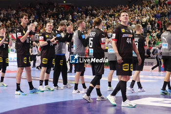 2024-01-20 - Germany players at full time during the Men's EHF Euro 2024, Main Round, handball match between Germany and Austria on January 20, 2024 at Lanxess-Arena in Cologne, Germany - HANDBALL - MEN'S EHF EURO 2024 - GERMANY V AUSTRIA - HANDBALL - OTHER SPORTS