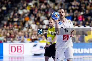 2024-01-22 - Kentin Mahe of France during the Men's EHF Euro 2024, Main Round, handball match between France and Austria on January 22, 2024 at Lanxess-Arena in Cologne, Germany - HANDBALL - MEN'S EHF EURO 2024 - FRANCE V AUSTRIA - HANDBALL - OTHER SPORTS