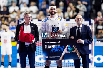 2024-01-22 - Player of the match, Ludovic Fabregas of France during the Men's EHF Euro 2024, Main Round, handball match between France and Austria on January 22, 2024 at Lanxess-Arena in Cologne, Germany - HANDBALL - MEN'S EHF EURO 2024 - FRANCE V AUSTRIA - HANDBALL - OTHER SPORTS