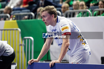 2024-01-22 - Gisli Thorgeir Kristjansson of Iceland during the Men's EHF Euro 2024, Main Round, handball match between Croatia and Iceland on January 22, 2024 at Lanxess-Arena in Cologne, Germany - HANDBALL - MEN'S EHF EURO 2024 - CROATIA V ICELAND - HANDBALL - OTHER SPORTS