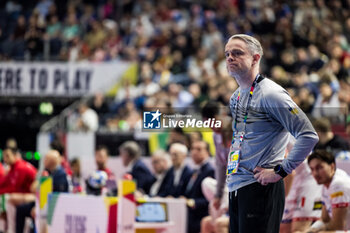 2024-01-22 - Coach Snorri Steinn Gudjonsson of Iceland during the Men's EHF Euro 2024, Main Round, handball match between Croatia and Iceland on January 22, 2024 at Lanxess-Arena in Cologne, Germany - HANDBALL - MEN'S EHF EURO 2024 - CROATIA V ICELAND - HANDBALL - OTHER SPORTS