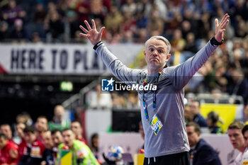 2024-01-22 - Coach Snorri Steinn Gudjonsson of Iceland during the Men's EHF Euro 2024, Main Round, handball match between Croatia and Iceland on January 22, 2024 at Lanxess-Arena in Cologne, Germany - HANDBALL - MEN'S EHF EURO 2024 - CROATIA V ICELAND - HANDBALL - OTHER SPORTS