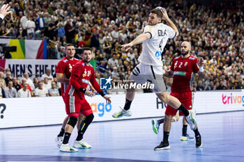 2024-01-22 - Johannes Golla of Germany during the Men's EHF Euro 2024, Main Round, handball match between Germany and Hungary on January 22, 2024 at Lanxess-Arena in Cologne, Germany - HANDBALL - MEN'S EHF EURO 2024 - GERMANY V HUNGARY - HANDBALL - OTHER SPORTS