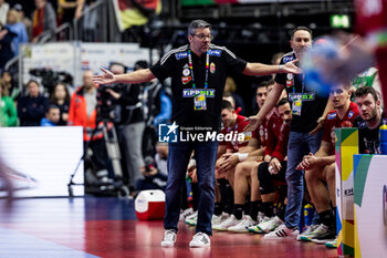 2024-01-22 - Coach Miguel Angel Velasco Encinas of Hungary during the Men's EHF Euro 2024, Main Round, handball match between Germany and Hungary on January 22, 2024 at Lanxess-Arena in Cologne, Germany - HANDBALL - MEN'S EHF EURO 2024 - GERMANY V HUNGARY - HANDBALL - OTHER SPORTS