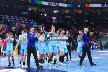 2024-01-23 - Netherlands players at full time during the Men's EHF Euro 2024, Main Round, handball match between Netherlands and Portugal on January 23, 2024 at Barclays Arena in Hamburg, Germany - HANDBALL - MEN'S EHF EURO 2024 - NETHERLANDS V PORTUGAL - HANDBALL - OTHER SPORTS