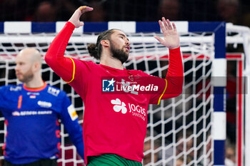 2024-01-23 - Luis Frade of Portugal during the Men's EHF Euro 2024, Main Round, handball match between Netherlands and Portugal on January 23, 2024 at Barclays Arena in Hamburg, Germany - HANDBALL - MEN'S EHF EURO 2024 - NETHERLANDS V PORTUGAL - HANDBALL - OTHER SPORTS