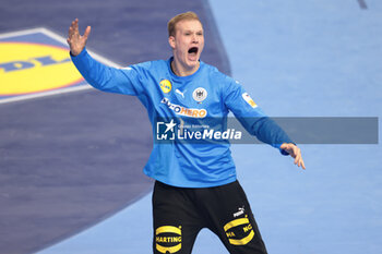 2024-01-24 - David Späth of Germany during the Men's EHF Euro 2024, Main Round, handball match between Germany and Croatia on January 24, 2024 at Lanxess-Arena in Cologne, Germany - HANDBALL - MEN'S EHF EURO 2024 - GERMANY V CROATIA - HANDBALL - OTHER SPORTS