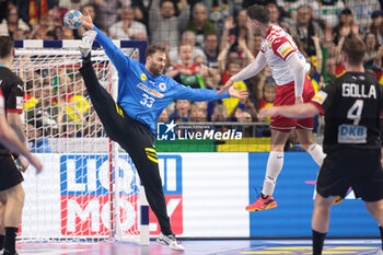 2024-01-24 - Andreas Wolff of Germany during the Men's EHF Euro 2024, Main Round, handball match between Germany and Croatia on January 24, 2024 at Lanxess-Arena in Cologne, Germany - HANDBALL - MEN'S EHF EURO 2024 - GERMANY V CROATIA - HANDBALL - OTHER SPORTS