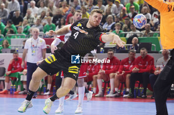 2024-01-24 - Johannes Golla of Germany during the Men's EHF Euro 2024, Main Round, handball match between Germany and Croatia on January 24, 2024 at Lanxess-Arena in Cologne, Germany - HANDBALL - MEN'S EHF EURO 2024 - GERMANY V CROATIA - HANDBALL - OTHER SPORTS