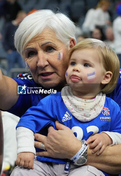 2024-01-26 - Radmila Karabatic, mother of Luka and Nikola Karabatic during the Men's EHF Euro 2024, Semi Finals handball match between France and Sweden on January 26, 2024 at Lanxess-Arena in Cologne, Germany - HANDBALL - MEN'S EHF EURO 2024 - FRANCE V SWEDEN - HANDBALL - OTHER SPORTS