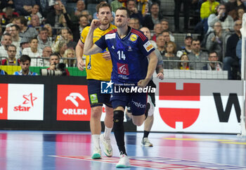 2024-01-26 - Kentin Mahe of France during the Men's EHF Euro 2024, Semi Finals handball match between France and Sweden on January 26, 2024 at Lanxess-Arena in Cologne, Germany - HANDBALL - MEN'S EHF EURO 2024 - FRANCE V SWEDEN - HANDBALL - OTHER SPORTS