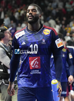 2024-01-26 - Dika Mem of France during the Men's EHF Euro 2024, Semi Finals handball match between France and Sweden on January 26, 2024 at Lanxess-Arena in Cologne, Germany - HANDBALL - MEN'S EHF EURO 2024 - FRANCE V SWEDEN - HANDBALL - OTHER SPORTS