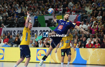 2024-01-26 - Hugo Descat of France during the Men's EHF Euro 2024, Semi Finals handball match between France and Sweden on January 26, 2024 at Lanxess-Arena in Cologne, Germany - HANDBALL - MEN'S EHF EURO 2024 - FRANCE V SWEDEN - HANDBALL - OTHER SPORTS
