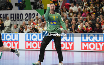 2024-01-26 - Andreas Palicka of Sweden during the Men's EHF Euro 2024, Semi Finals handball match between France and Sweden on January 26, 2024 at Lanxess-Arena in Cologne, Germany - HANDBALL - MEN'S EHF EURO 2024 - FRANCE V SWEDEN - HANDBALL - OTHER SPORTS