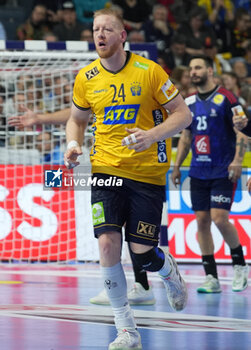 2024-01-26 - Jim Gottfridsson of Sweden during the Men's EHF Euro 2024, Semi Finals handball match between France and Sweden on January 26, 2024 at Lanxess-Arena in Cologne, Germany - HANDBALL - MEN'S EHF EURO 2024 - FRANCE V SWEDEN - HANDBALL - OTHER SPORTS