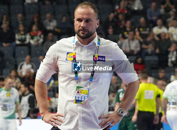 2024-01-26 - Coach Uros Zorman of Slovenia during the Men's EHF Euro 2024, Placement match 5/6, handball match between Hungary and Slovenia on January 26, 2024 at Lanxess-Arena in Cologne, Germany - HANDBALL - MEN'S EHF EURO 2024 - HUNGARY V SLOVENIA - HANDBALL - OTHER SPORTS