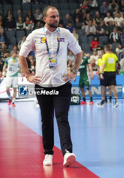 2024-01-26 - Coach Uros Zorman of Slovenia during the Men's EHF Euro 2024, Placement match 5/6, handball match between Hungary and Slovenia on January 26, 2024 at Lanxess-Arena in Cologne, Germany - HANDBALL - MEN'S EHF EURO 2024 - HUNGARY V SLOVENIA - HANDBALL - OTHER SPORTS