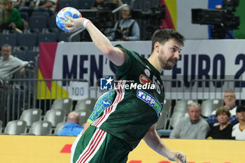 2024-01-26 - Mate Lekai of Hungary during the Men's EHF Euro 2024, Placement match 5/6, handball match between Hungary and Slovenia on January 26, 2024 at Lanxess-Arena in Cologne, Germany - HANDBALL - MEN'S EHF EURO 2024 - HUNGARY V SLOVENIA - HANDBALL - OTHER SPORTS