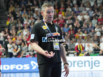 2024-01-26 - Coach Alfred Gislason of Germany during the Men's EHF Euro 2024, Semi Finals handball match between Germany and Denmark on January 26, 2024 at Lanxess-Arena in Cologne, Germany - HANDBALL - MEN'S EHF EURO 2024 - GERMANY V DENMARK - HANDBALL - OTHER SPORTS