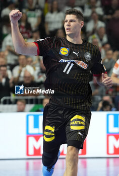 2024-01-26 - Sebastian Heymann of Germany during the Men's EHF Euro 2024, Semi Finals handball match between Germany and Denmark on January 26, 2024 at Lanxess-Arena in Cologne, Germany - HANDBALL - MEN'S EHF EURO 2024 - GERMANY V DENMARK - HANDBALL - OTHER SPORTS