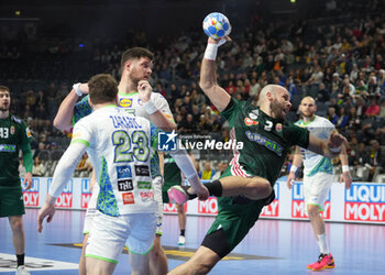 2024-01-26 - Adrian Sipos of Hungary during the Men's EHF Euro 2024, Placement match 5/6, handball match between Hungary and Slovenia on January 26, 2024 at Lanxess-Arena in Cologne, Germany - HANDBALL - MEN'S EHF EURO 2024 - HUNGARY V SLOVENIA - HANDBALL - OTHER SPORTS