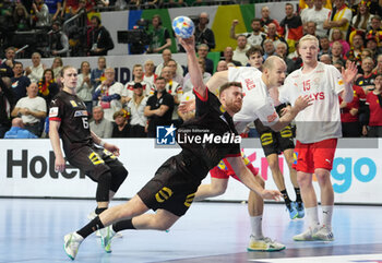 2024-01-26 - Johannes Golla of Germany during the Men's EHF Euro 2024, Semi Finals handball match between Germany and Denmark on January 26, 2024 at Lanxess-Arena in Cologne, Germany - HANDBALL - MEN'S EHF EURO 2024 - GERMANY V DENMARK - HANDBALL - OTHER SPORTS