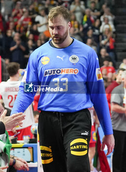 2024-01-26 - Andreas Wolff of Germany during the Men's EHF Euro 2024, Semi Finals handball match between Germany and Denmark on January 26, 2024 at Lanxess-Arena in Cologne, Germany - HANDBALL - MEN'S EHF EURO 2024 - GERMANY V DENMARK - HANDBALL - OTHER SPORTS