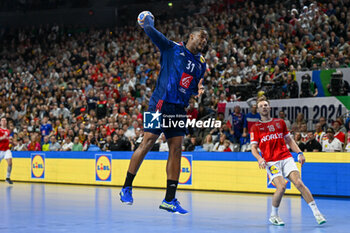 2024-01-28 - Dylan Nahi (France) during 2nd and 1st place final of the Men’s EHF Euro 2024 match between France vs Denmark at the Lanxess Arena, Cologne, Germany - MEN'S EHF EURO 2024 - FINAL - FRANCE VS DENMARK - HANDBALL - OTHER SPORTS