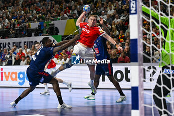 2024-01-28 - Simon Bogetoft Pytlick (Denmark) during 2nd and 1st place final of the Men’s EHF Euro 2024 match between France vs Denmark at the Lanxess Arena, Cologne, Germany - MEN'S EHF EURO 2024 - FINAL - FRANCE VS DENMARK - HANDBALL - OTHER SPORTS