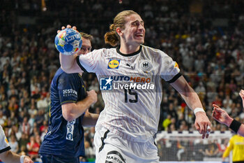 2024-01-28 - Juri Knorr (Germany) during 3rd and 4th place final of the Men’s EHF Euro 2024 match between Sweden vs Germany at the Lanxess Arena, Cologne, Germany - MEN'S EHF EURO 2024 - PLACEMENT MATCH 3/4 - SWEDEN VS GERMANY  - HANDBALL - OTHER SPORTS