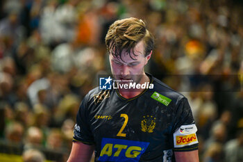 2024-01-28 - Portrait of Jonathan Carlsbogard (Sweden) during 3rd and 4th place final of the Men’s EHF Euro 2024 match between Sweden vs Germany at the Lanxess Arena, Cologne, Germany - MEN'S EHF EURO 2024 - PLACEMENT MATCH 3/4 - SWEDEN VS GERMANY  - HANDBALL - OTHER SPORTS