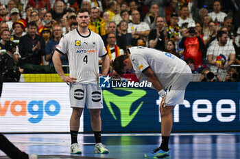 2024-01-28 - Johannes Golla (Germany) shows his disappointment after loose 3rd and 4th place final of the Men’s EHF Euro 2024 match between Sweden vs Germany at the Lanxess Arena, Cologne, Germany - MEN'S EHF EURO 2024 - PLACEMENT MATCH 3/4 - SWEDEN VS GERMANY  - HANDBALL - OTHER SPORTS