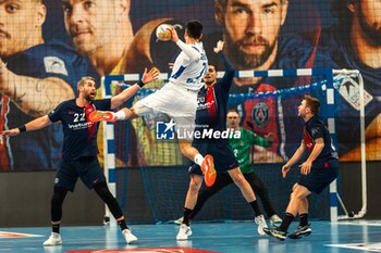2024-03-06 - Luka Stepancic of Pick Szeged during the EHF Champions League, Group A handball match between Paris Saint-Germain and OTP Bank - Pick Szeged on March 6, 2024 at Pierre de Coubertin stadium in Paris, France - HANDBALL - CHAMPIONS LEAGUE - PARIS SG V PICK SZEGED - HANDBALL - OTHER SPORTS