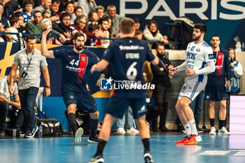 2024-03-06 - Nikola Karabatic of PSG during the EHF Champions League, Group A handball match between Paris Saint-Germain and OTP Bank - Pick Szeged on March 6, 2024 at Pierre de Coubertin stadium in Paris, France - HANDBALL - CHAMPIONS LEAGUE - PARIS SG V PICK SZEGED - HANDBALL - OTHER SPORTS