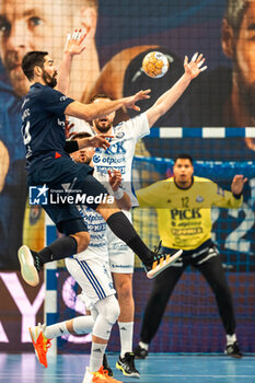 2024-03-06 - Nikola Karabatic of PSG during the EHF Champions League, Group A handball match between Paris Saint-Germain and OTP Bank - Pick Szeged on March 6, 2024 at Pierre de Coubertin stadium in Paris, France - HANDBALL - CHAMPIONS LEAGUE - PARIS SG V PICK SZEGED - HANDBALL - OTHER SPORTS