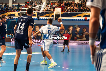 2024-03-06 - Richard Bodo of Pick Szeged during the EHF Champions League, Group A handball match between Paris Saint-Germain and OTP Bank - Pick Szeged on March 6, 2024 at Pierre de Coubertin stadium in Paris, France - HANDBALL - CHAMPIONS LEAGUE - PARIS SG V PICK SZEGED - HANDBALL - OTHER SPORTS
