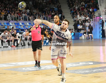2024-03-30 - Alex Oppedisano of Cesson Rennes during the French championship, Liqui Moly Starligue handball match between Cesson Rennes MH and Saint-Raphael VH on March 30, 2024 at the Glaz Arena in Cesson-Sévigné, France - HANDBALL - FRENCH CHAMP - CESSON RENNES V SAINT RAPHAEL - HANDBALL - OTHER SPORTS