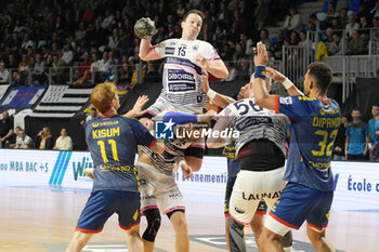 2024-03-30 - Robin Molinie of Cesson Rennes during the French championship, Liqui Moly Starligue handball match between Cesson Rennes MH and Saint-Raphael VH on March 30, 2024 at the Glaz Arena in Cesson-Sévigné, France - HANDBALL - FRENCH CHAMP - CESSON RENNES V SAINT RAPHAEL - HANDBALL - OTHER SPORTS
