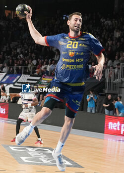 2024-03-30 - Raphael Caucheteux of Saint-Raphael during the French championship, Liqui Moly Starligue handball match between Cesson Rennes MH and Saint-Raphael VH on March 30, 2024 at the Glaz Arena in Cesson-Sévigné, France - HANDBALL - FRENCH CHAMP - CESSON RENNES V SAINT RAPHAEL - HANDBALL - OTHER SPORTS
