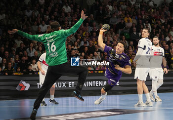 2024-04-07 - Théo Monar of Nantes during the French championship, Liqui Moly Starligue handball match between HBC Nantes and Paris Saint-Germain on April 7, 2024 at H Arena in Nantes, France - HANDBALL - FRENCH CHAMP - NANTES V PARIS SG - HANDBALL - OTHER SPORTS