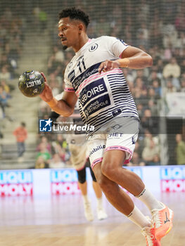 2024-04-17 - Sylvain Hochet of Cesson Metropole HB during the French championship, Liqui Moly Starligue handball match between Cesson Rennes Métropole HB and Paris Saint-Germain on April 17, 2024 at Glaz Arena in Cesson-Sévigné, France - HANDBALL - FRENCH CHAMP - CESSON RENNES V PARIS SG - HANDBALL - OTHER SPORTS