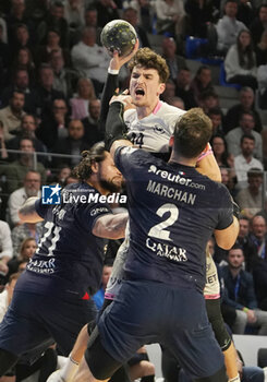 2024-04-17 - Matteo Briffe of Cesson Metropole HB during the French championship, Liqui Moly Starligue handball match between Cesson Rennes Métropole HB and Paris Saint-Germain on April 17, 2024 at Glaz Arena in Cesson-Sévigné, France - HANDBALL - FRENCH CHAMP - CESSON RENNES V PARIS SG - HANDBALL - OTHER SPORTS