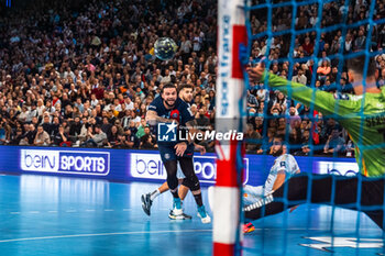 2024-05-31 - Elohim Prandi of PSG during the French championship Liqui Molly Starligue Handball match between Paris Saint-Germain Handball and PAUC (Pays d'Aix Université Club Handball) on May 31, 2024 at Accor Arena in Paris, France - HANDBALL - FRENCH CHAMP - PARIS SG V PAUC - HANDBALL - OTHER SPORTS