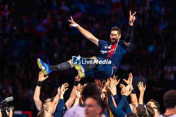 2024-05-31 - Nikola Karabatic of PSG during the French championship Liqui Molly Starligue Handball match between Paris Saint-Germain Handball and PAUC (Pays d'Aix Université Club Handball) on May 31, 2024 at Accor Arena in Paris, France - HANDBALL - FRENCH CHAMP - PARIS SG V PAUC - HANDBALL - OTHER SPORTS