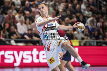 24/10/2024 - Omar Magnusson of SC Magdeburg during the EHF Champions League, Group Phase, handball match between FC Barcelona and SC Magdeburg on October 24, 2024 at Palau Blaugrana in Barcelona, Spain - HANDBALL - CHAMPIONS LEAGUE - BARCELONA V MAGDEBURG - PALLAMANO - ALTRO